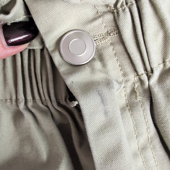 ASOS High Waisted Paperbag Light Green Shorts - Picture 5 of 15